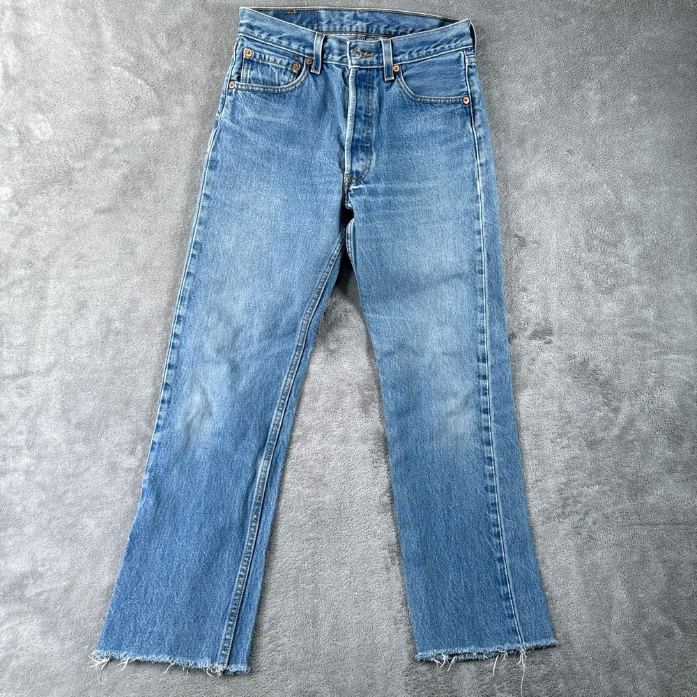 Levi's 501 XX Jeans Men 29x27* (Fits 26x27) Blue Button Fly Denim Y2K Vintage